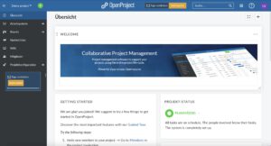 OpenProject Erste Schritte